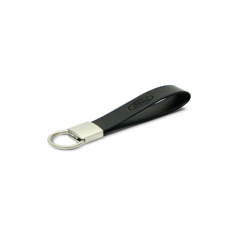 Latest Ford Logo Braided Leather & Metal Keyring Key Chain – Horseshoe Shape – UK Seller
